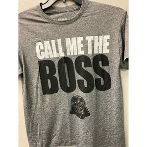 Star‎ Wars Mens Call Me The Boss Darth Vader Graphic T-Shirt
